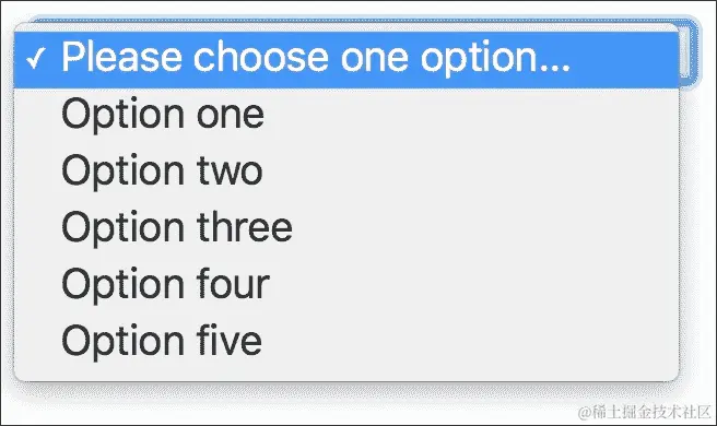 选择框的样式化（下拉菜单）