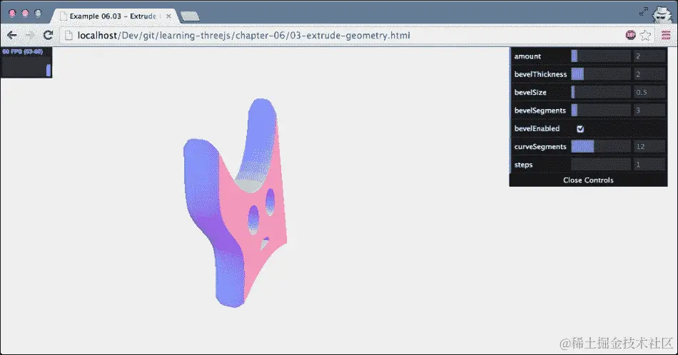THREE.ExtrudeGeometry