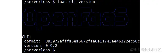 图 9.4：faas-cli 版本