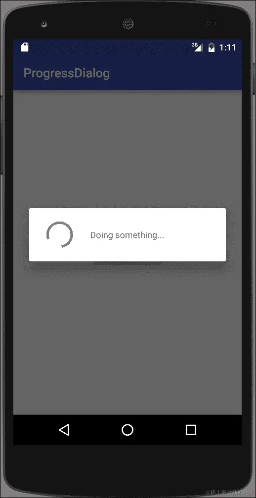显示进度对话框