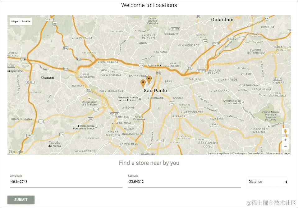 检查地理定位应用程序