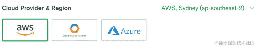 图 1.19：选择云提供商和区域