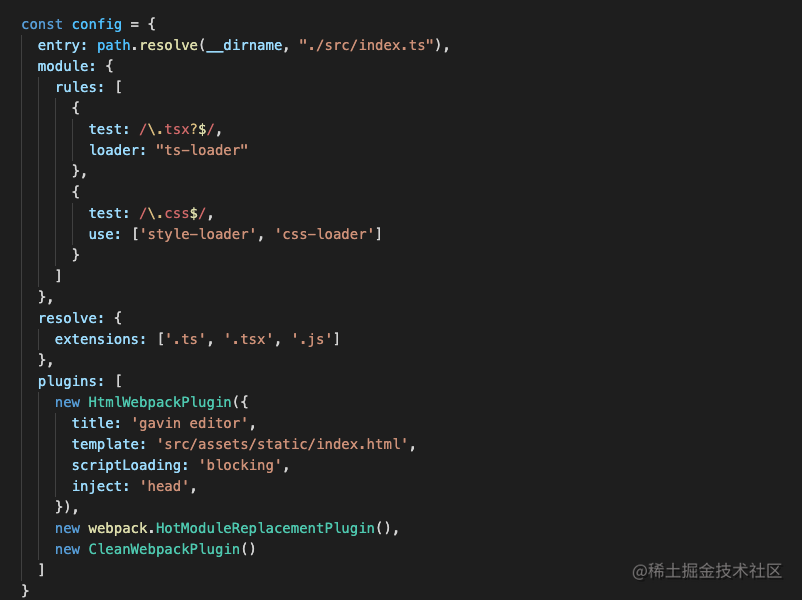 Simple editor based on TS + Webpack - Moment For Technology