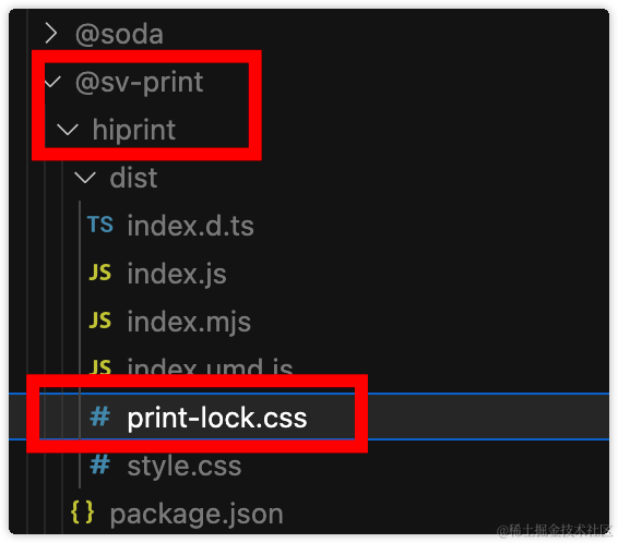 复制 print-lock.css 文件