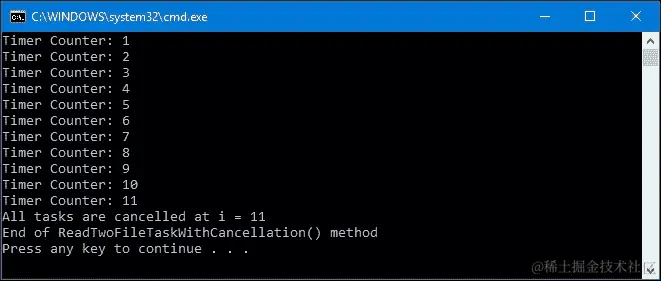 使用 WhenAll()扩展方法