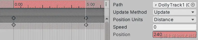 图 12.39 - 在动画的第 5 秒创建一个值为 240 的关键帧