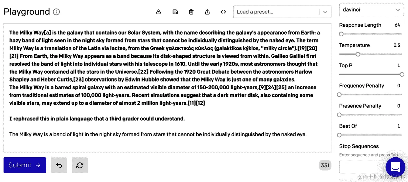 图 2.9 – 文本生成示例 – 年级摘要