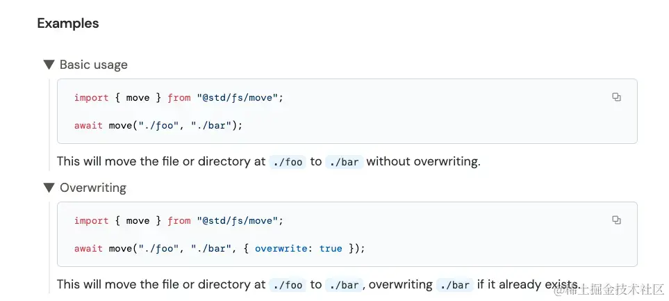 示例如何出现在 JSR 上