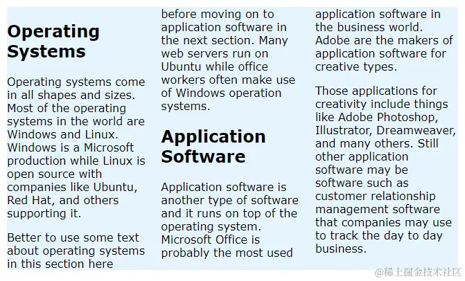 css columns shorthand notation