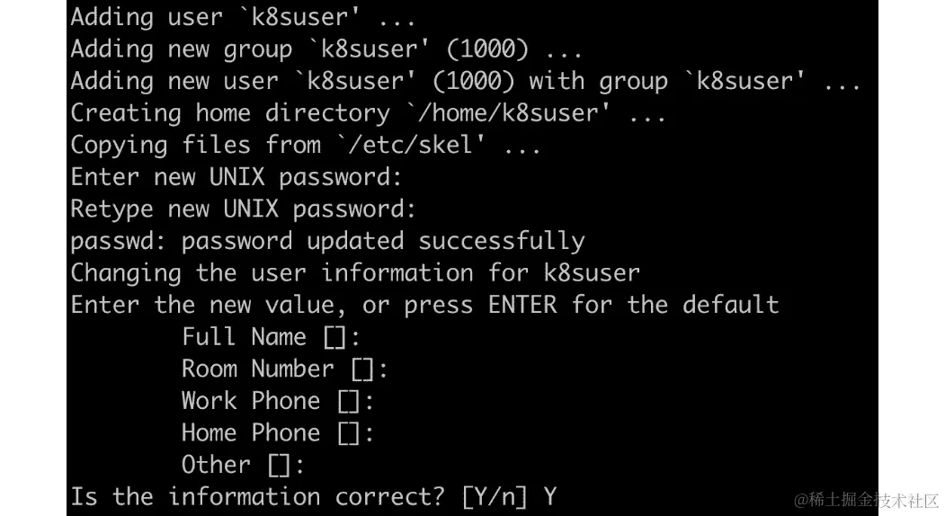 图 2.3：创建新的 Linux 用户