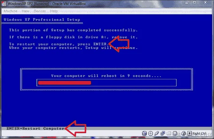 在 Oracle VM VirtualBox 上安装 WindowsXP