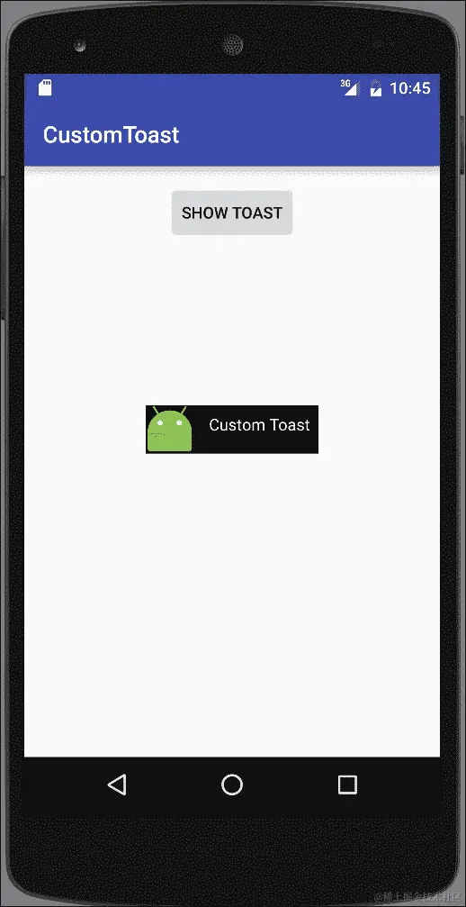 使用自定义布局创建 Toast
