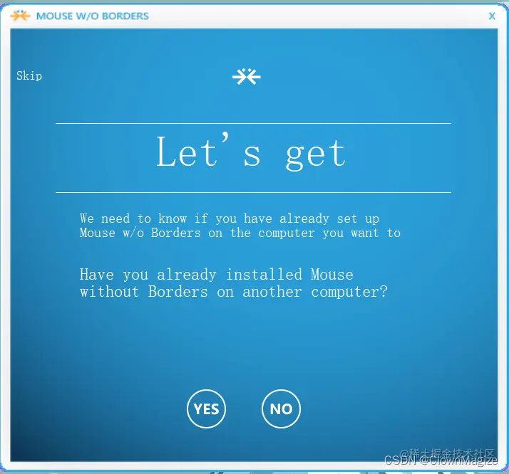 主屏电脑选择NO，副屏电脑选择YES