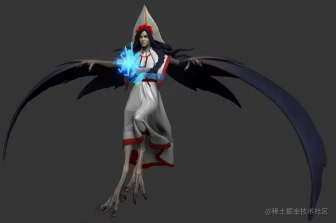 衣服的褶皱在ZBrush中完成 - 瑞云渲染