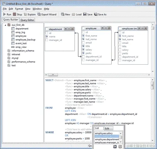 构建进一步的查询