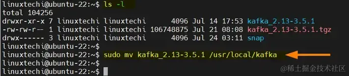 Move-Kafka-Binary-user-local-ubuntu