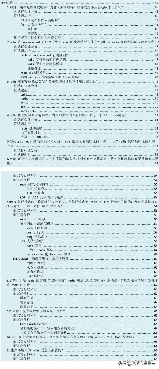 真香！180页100+题15W+字解析的《Java高级面试指南》，果断收下