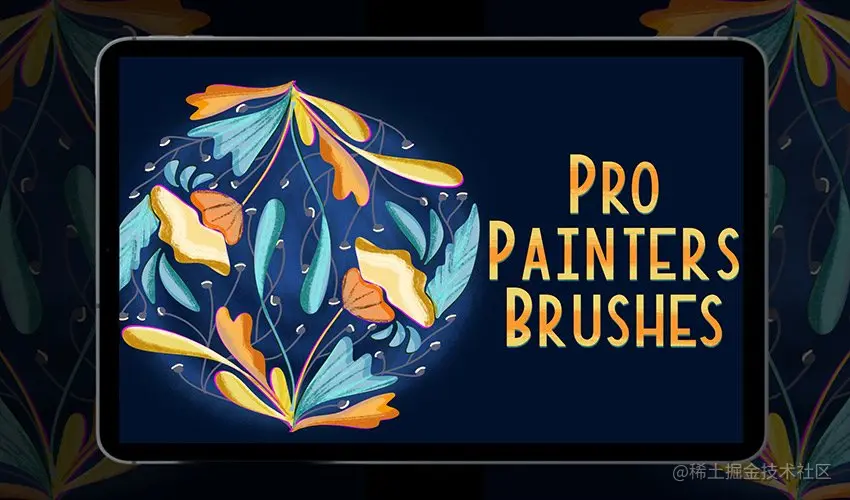 Pro Painters Procreate Brushset on Envato Elements