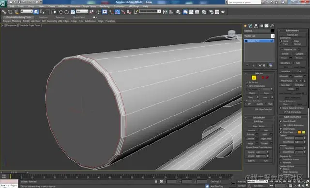 3D 工作室最大建模教程未来派螺栓枪
