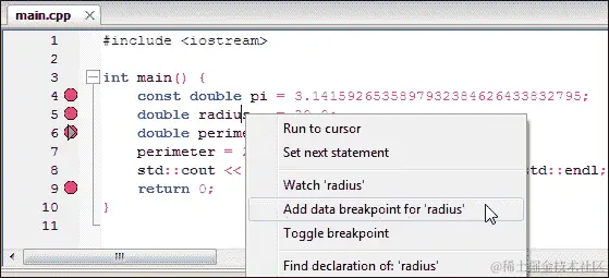 第一个应用程序调试