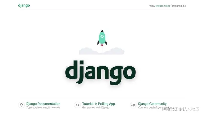 Django - Default Project Page.