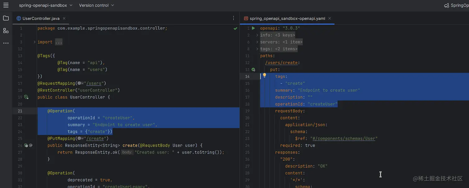 针对 OpenAPI 生成的 Swagger 注解识别