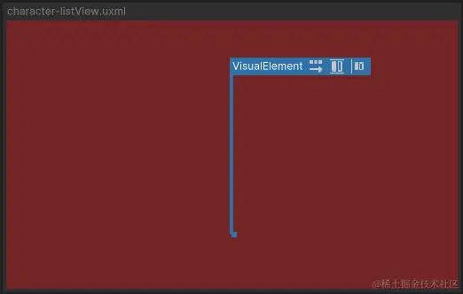 内部有空元素的背景容器