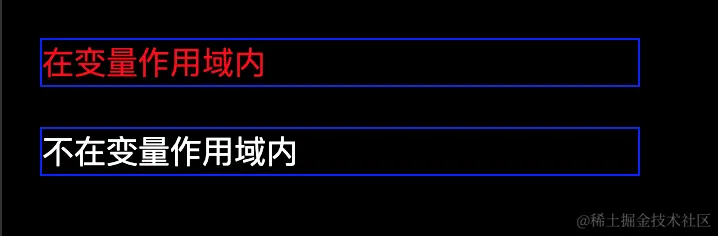 CSS变量作用域