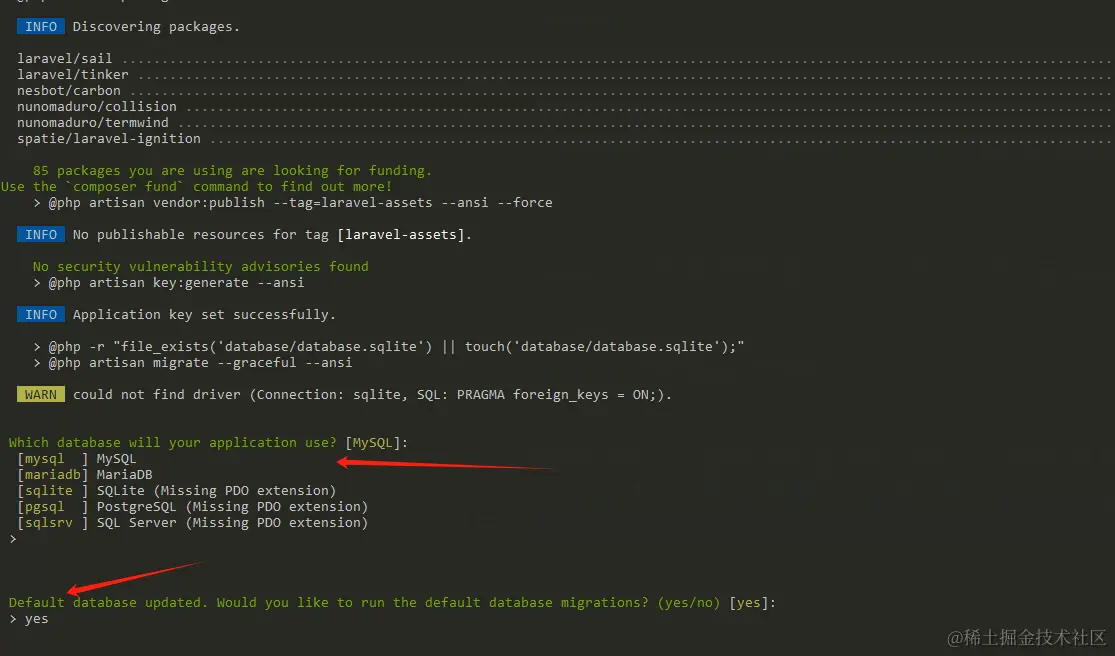 初始化 Laravel 项目laravel 入门学习 创建
