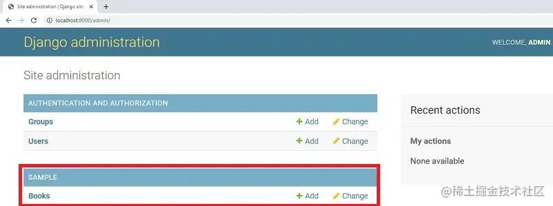 Create Django Model - Admin Interface.