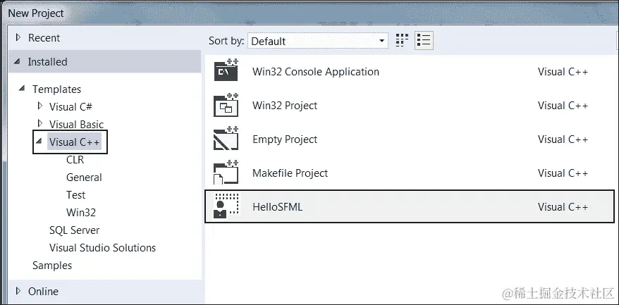 从模板创建项目