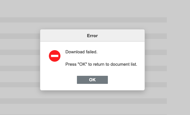 Download failed.