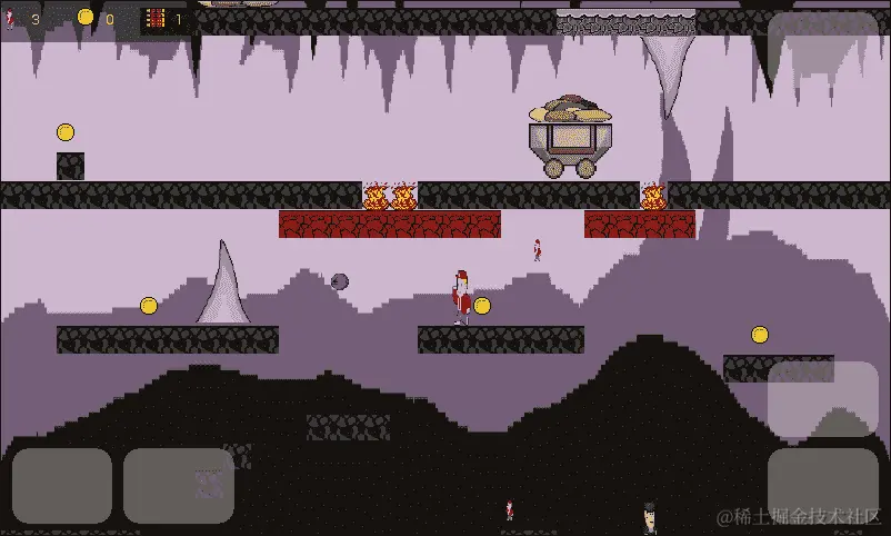 艰难的复古平台游戏