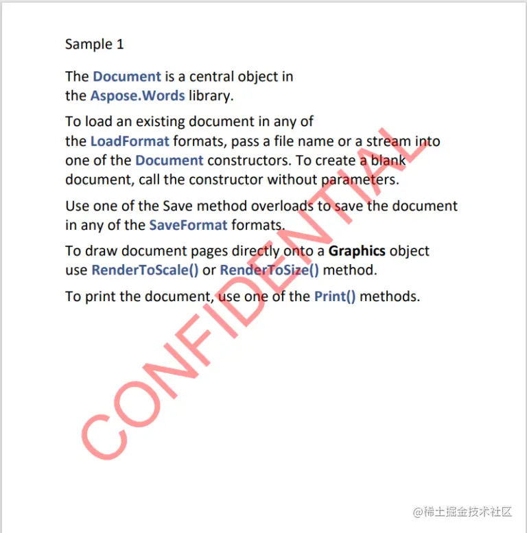 PDF处理控件Aspose.PDF功能演示：使用C ++在PDF文件中插入或删除文本/图像水印