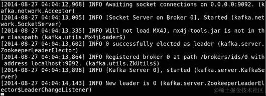 启动 Kafka broker