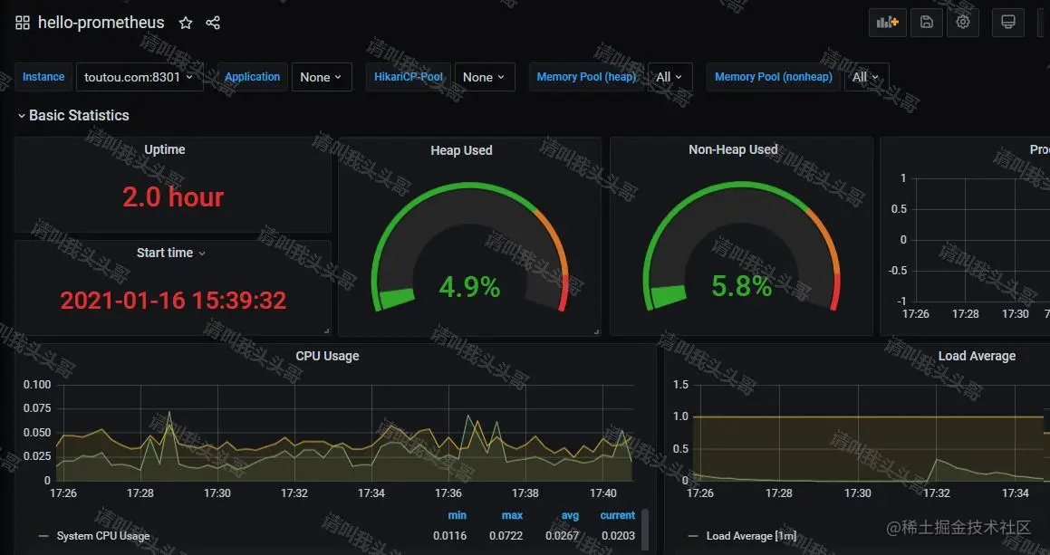 SpringBoot进阶教程(七十一)详解Prometheus+Grafana