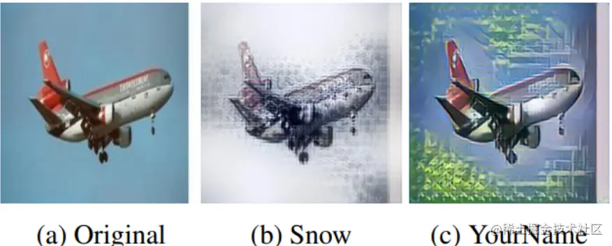 Overview of the original image and two stylized images by STaDA