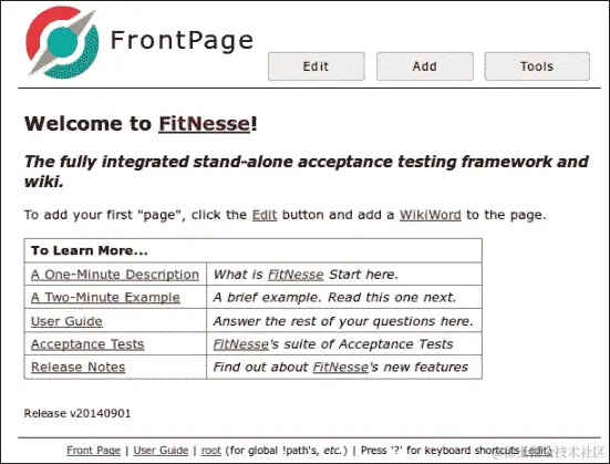 使用 FitNesse 进行测试