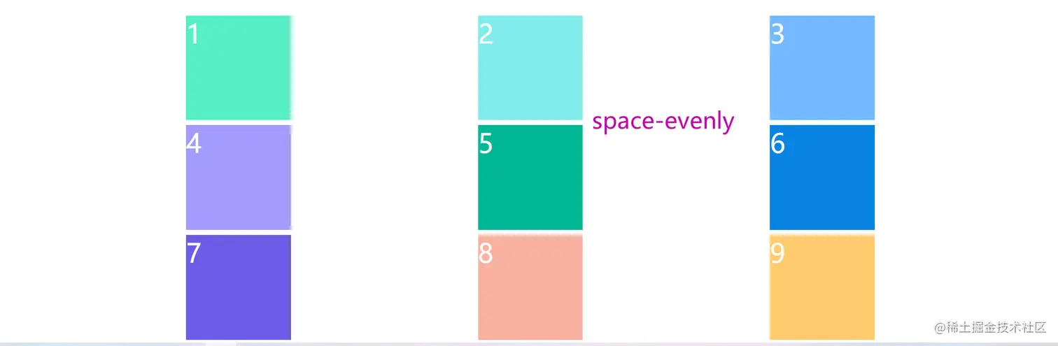 space-evenly