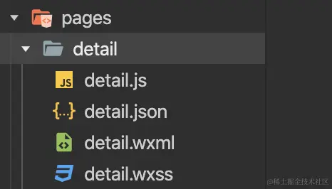 页面的四个文件