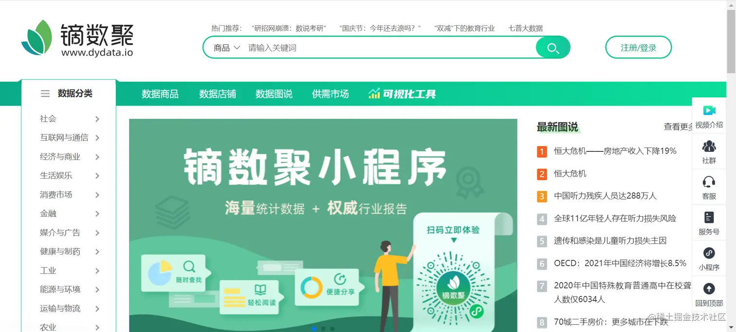 熬夜整理出20个免费又实用的数据源网站！再也不愁找不到数据练手