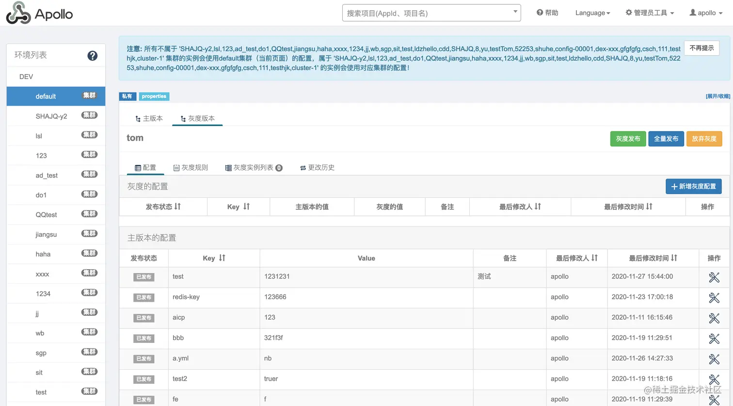 携程 Apollo 配置中心