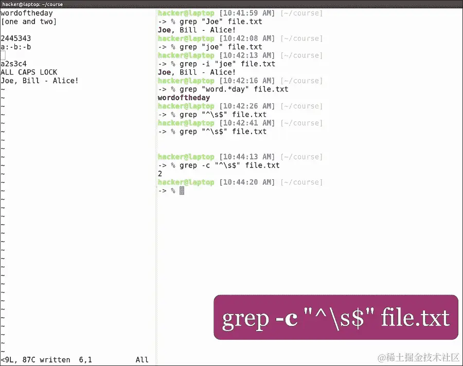 基本正则表达式