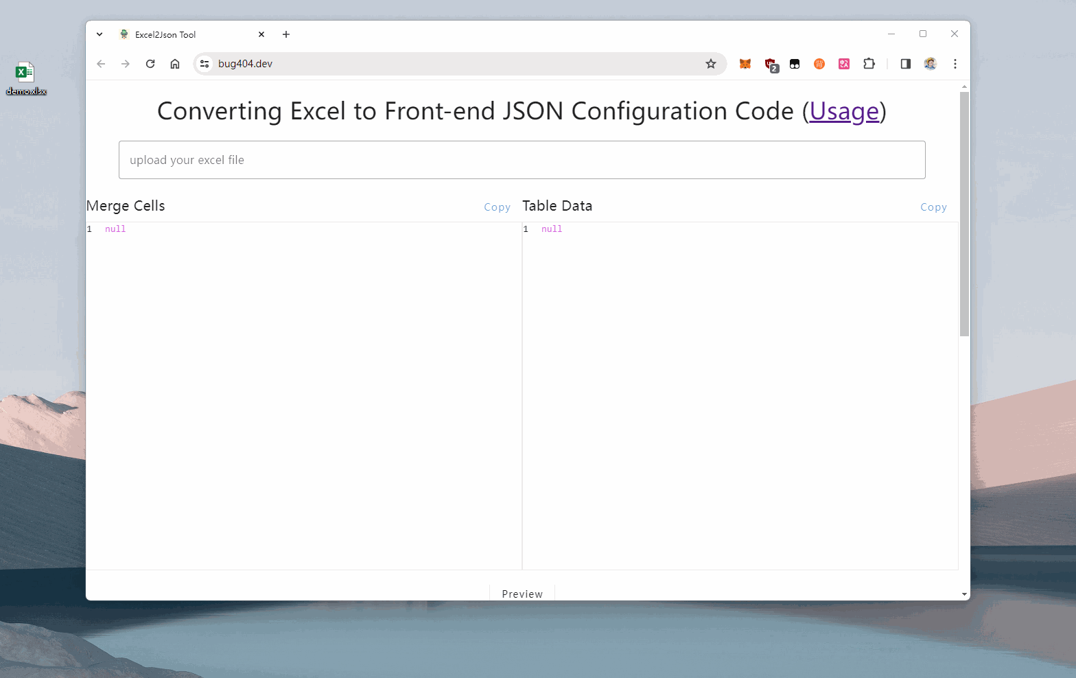excel2json-demo.gif