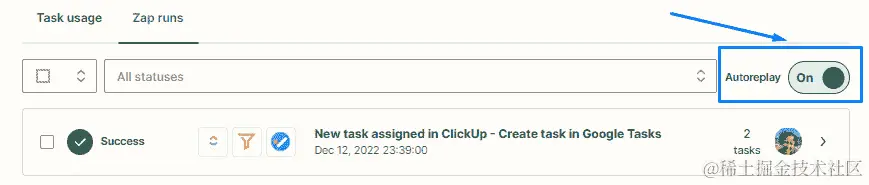图 5.10 – ﻿定位“自动重播”开/关切换按钮的概览