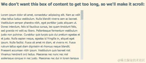 操作时间 —— 简单自定义滚动条