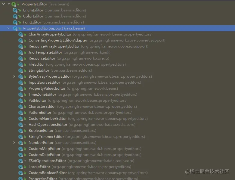 Spring中PropertyEditorRegistr