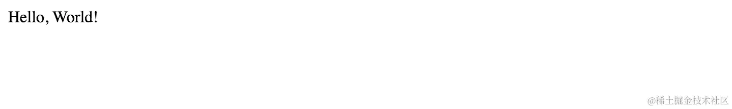 白色屏幕上的“Hello, World”文字