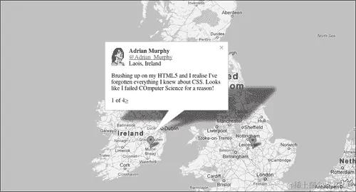 将多条推文添加到 InfoWindow 气泡中