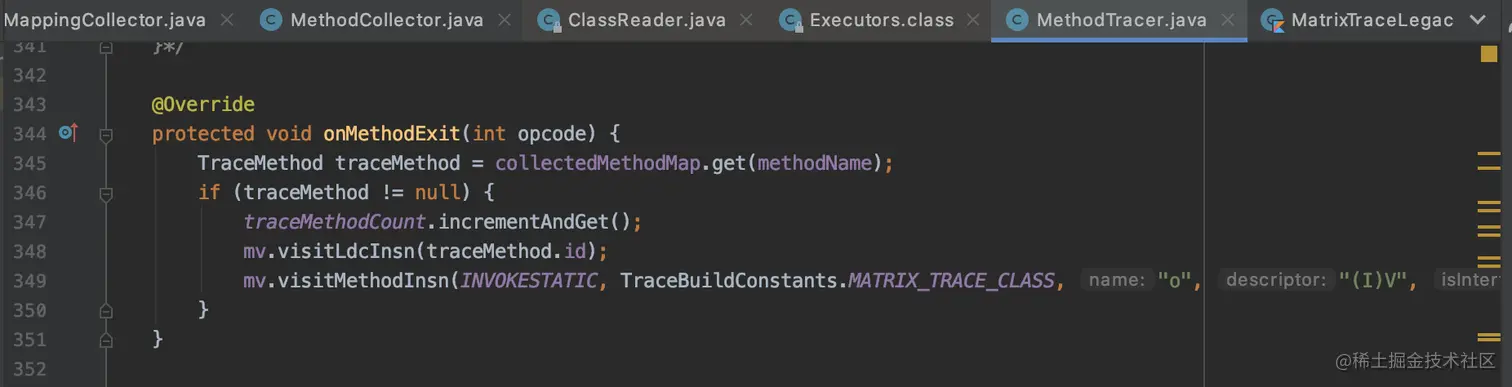 插入AppMethoBeat.o()